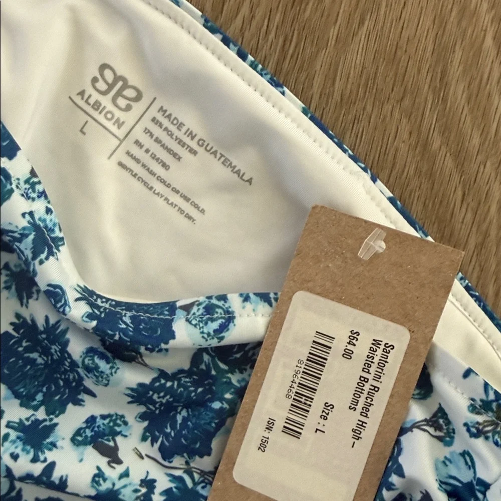 Albion Fit women’s Santorini Tankini and high waisted ruched bottoms NWT large - Picture 6 of 8